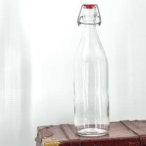 Vintage Italian Swing Top 1 Lt. Milk Bottle/Glass Carafe